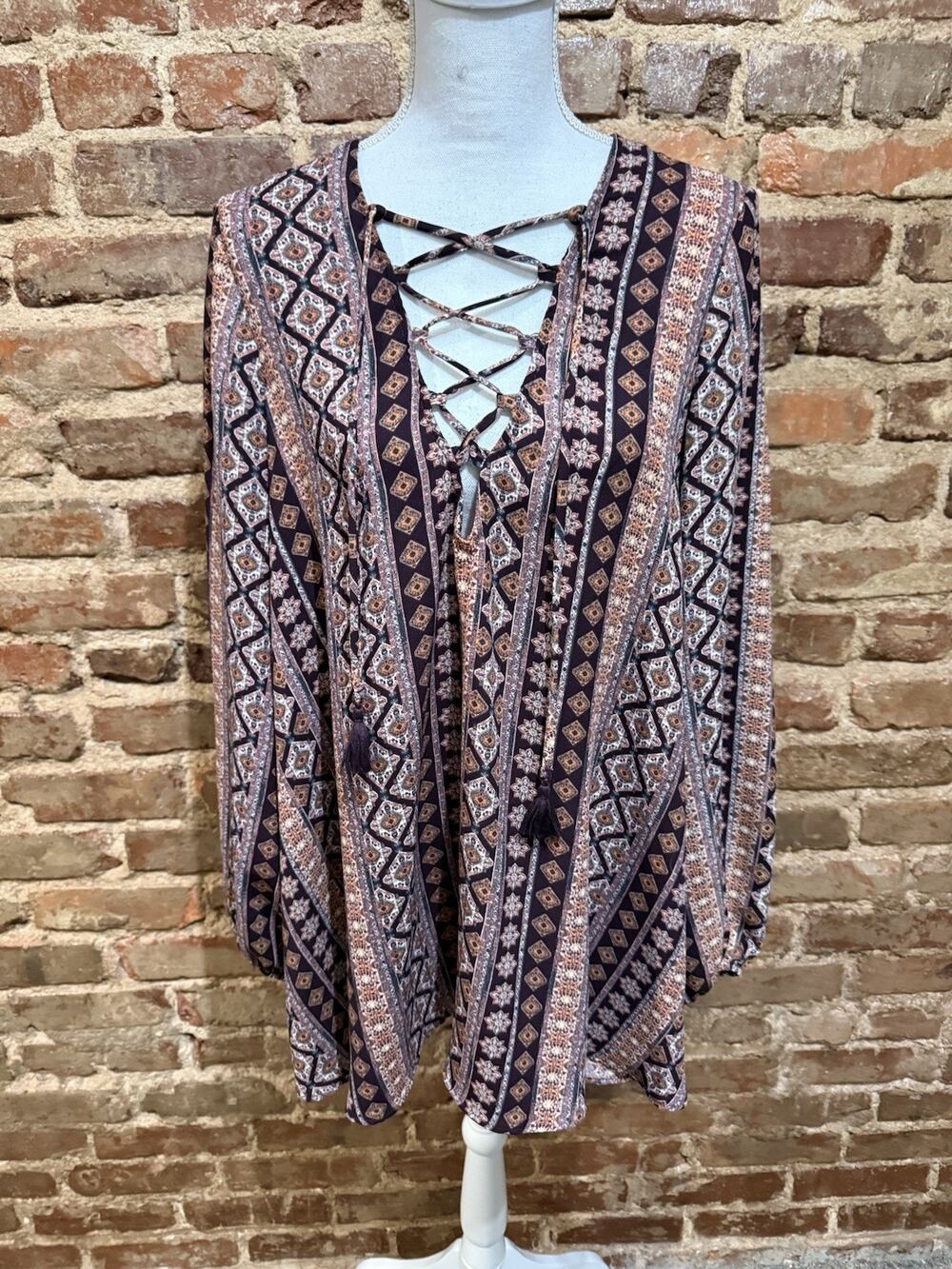 Show Me Your MuMu Lightning Bird Boho Tunic Size S